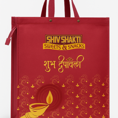 MULTICOLOR PRINTED NON WOVEN BAG