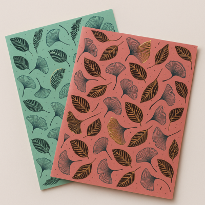 PRINTED KRAFT PAPER WITH LAMINATED LIQUID FOIL