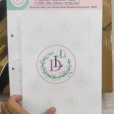 Lace Sample Card | Size : 12 x 8.65 Inch | Customize Size Available