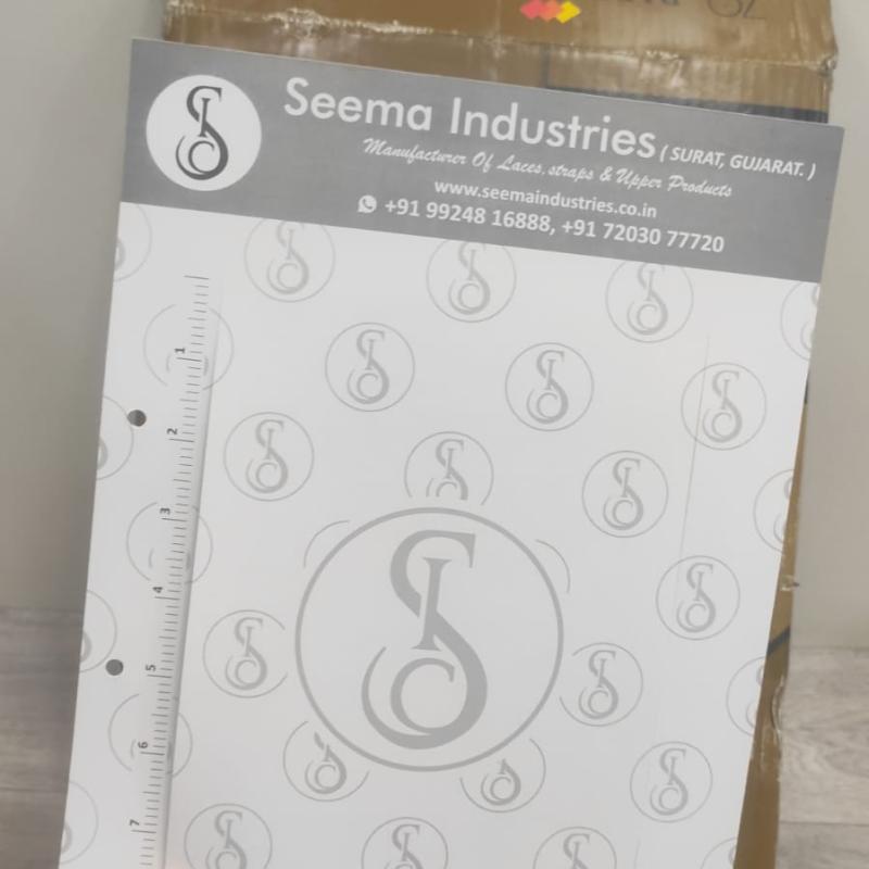 Lace Sample Card | Size : 12 x 8.65 Inch | Customize Size Available
