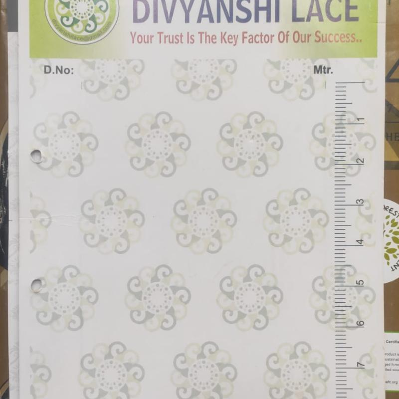 Lace Sample Card | Size : 12 x 8.65 Inch | Customize Size Available