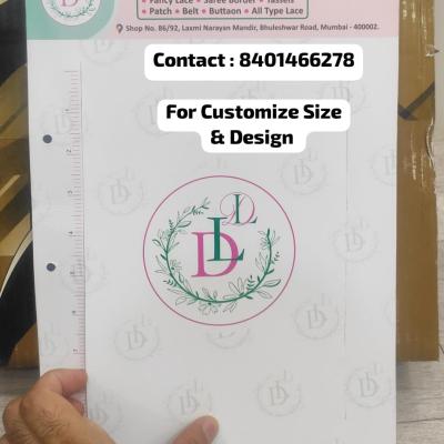Lace Sample Card | Size : 12 x 8.65 Inch | Customize Size Available