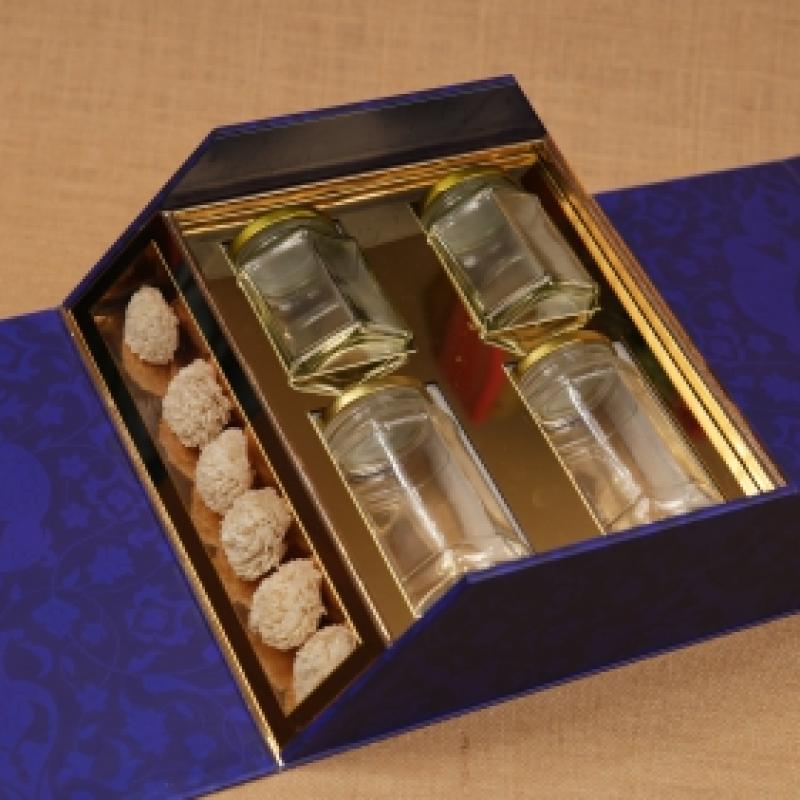 Premium Door 4 Jar MDF Box
