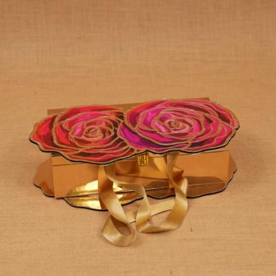 Laser Cut Flower 3Jar Box