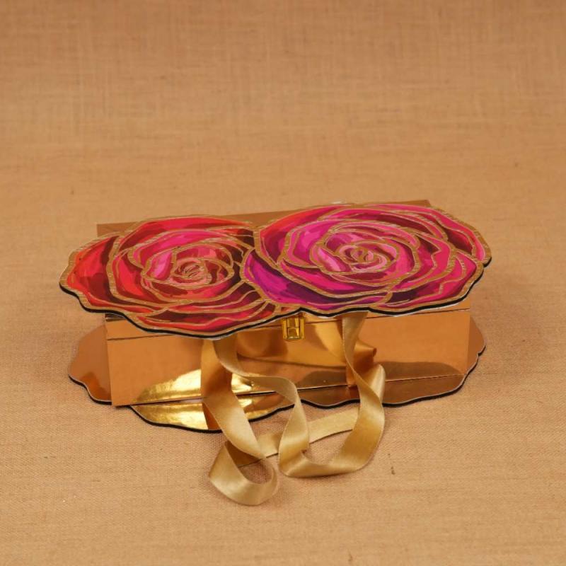 Laser Cut Flower 3Jar Box