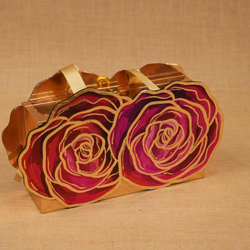 Laser Cut Flower 3Jar Box