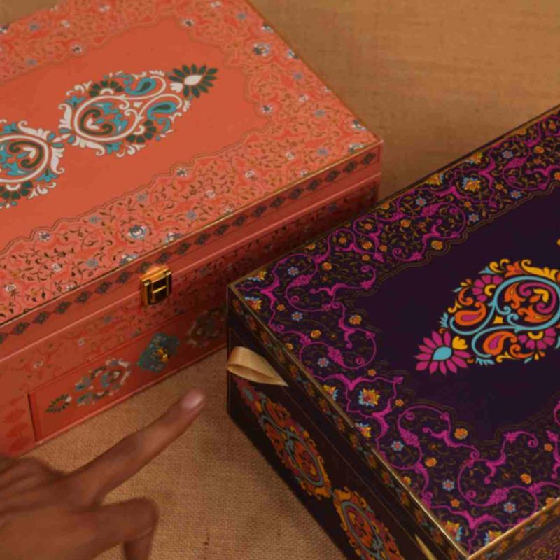 In Side Rexin MDF Box