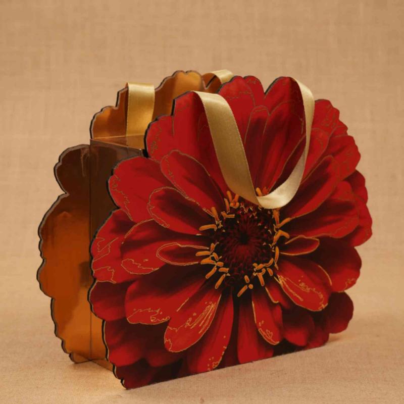 Laser Cut Flower 4Jar Box
