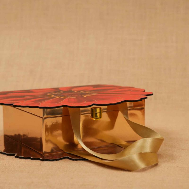 Laser Cut Flower 4Jar Box