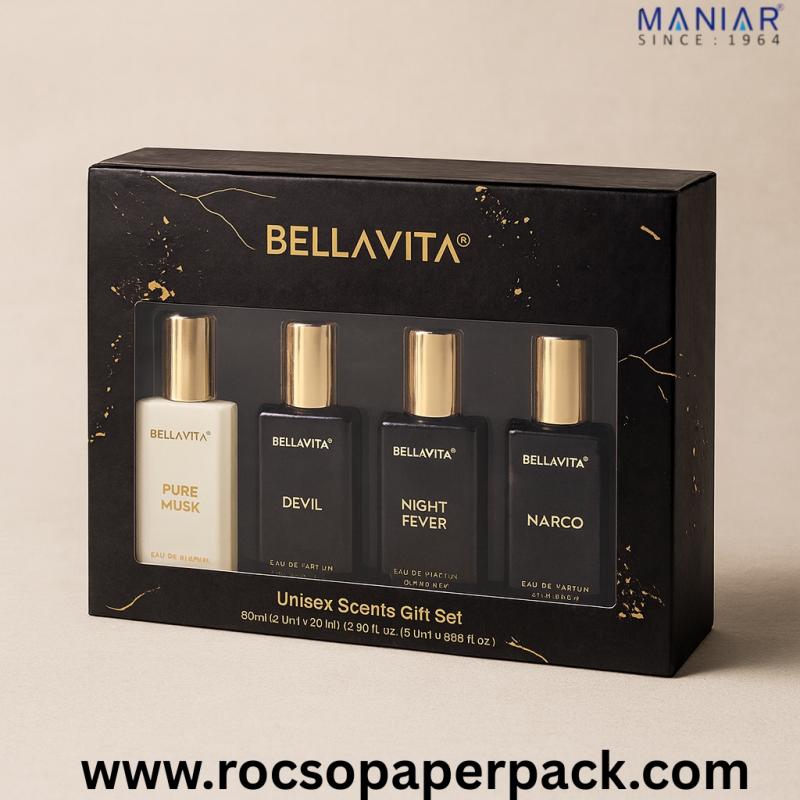 BellaVita Unisex Scents Gift Set – Pure Musk, Devil, Night Fever & Narco (80ml)